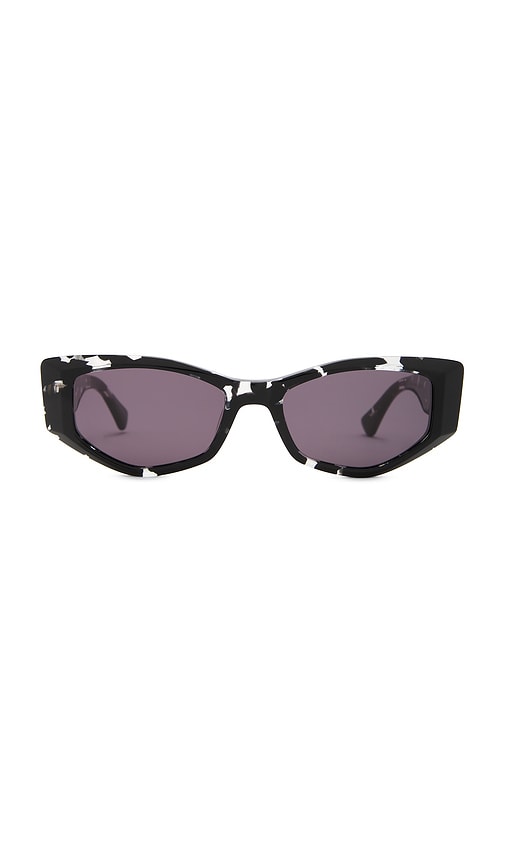 Shop Epokhe Guilty Sunglasses In Black Tortoise Polished & Grey