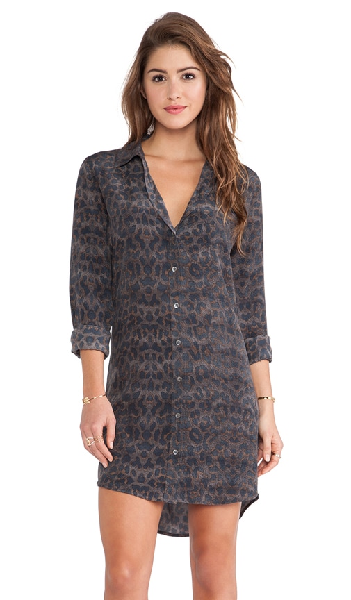 Brett Mischievous Leopard Printed Dress