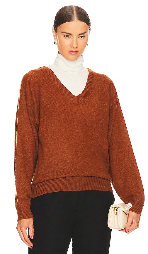 Equipment Lilou V Neck Sweater In Autumnal
