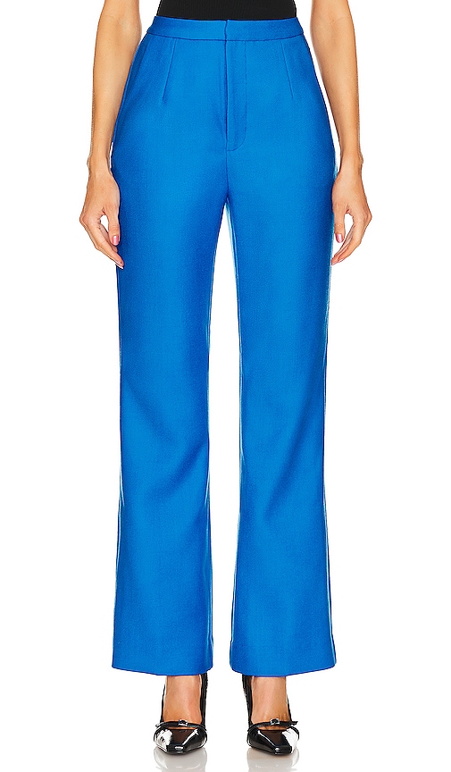 Equipment Cassian High-waisted Trousers In Directoire_blue