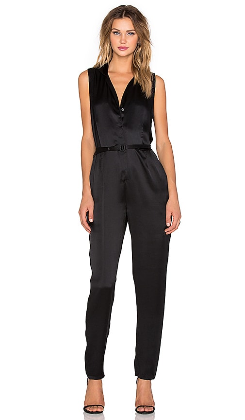 Adalyn Sandwashed Satin Sleeveless Jumpsuit
