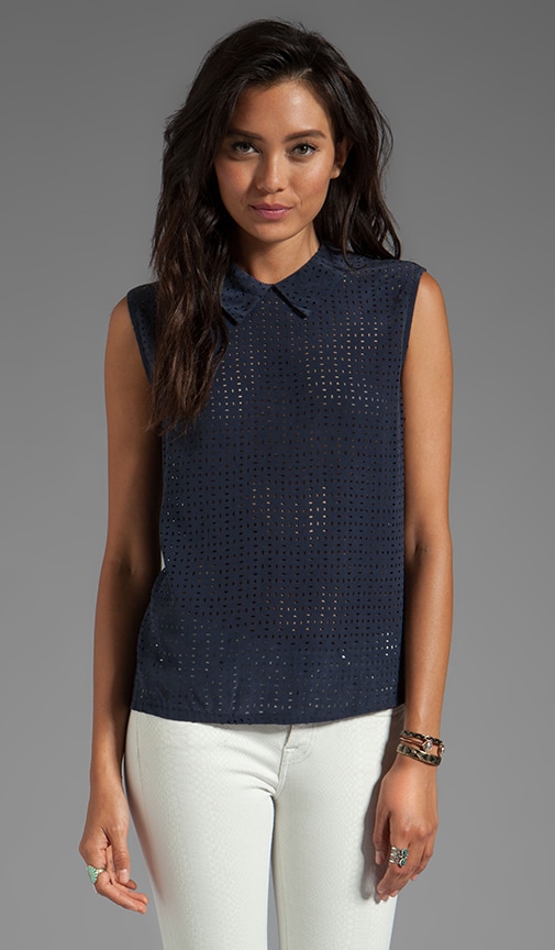 Laser Cut Elliott Sleeveless Top