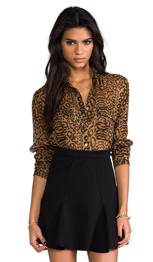 Distressed Hyde Printed Signature Blouse