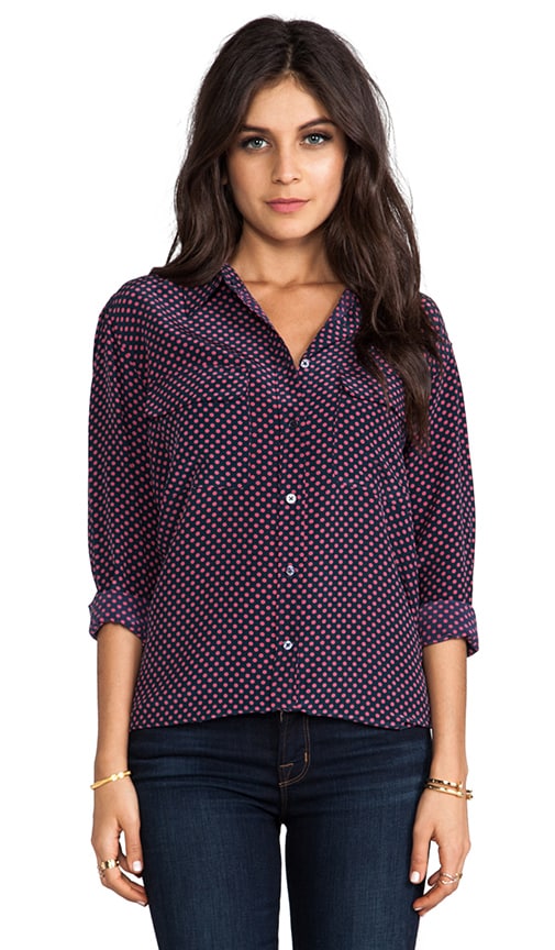 Punctual Dot Printed Signature Blouse