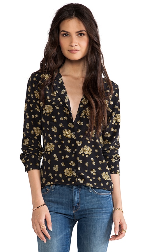 Blooming Fields Printed Slim Signature Blouse