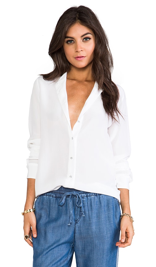 Collarless Audrey with Jewel Buttons