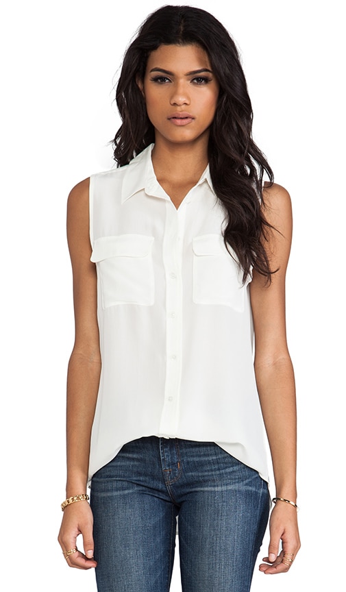 Sleeveless Slim Signature Blouse