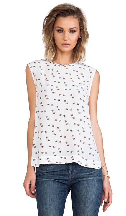 Kyle Wandering Lady Bug and Turtle Geo Blouse