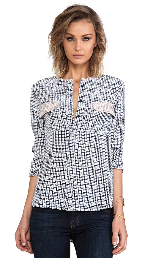 Lynn Concentrated Geo Print Blouse