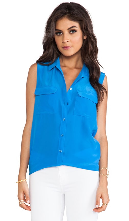 Sleeveless Slim Signature Blouse