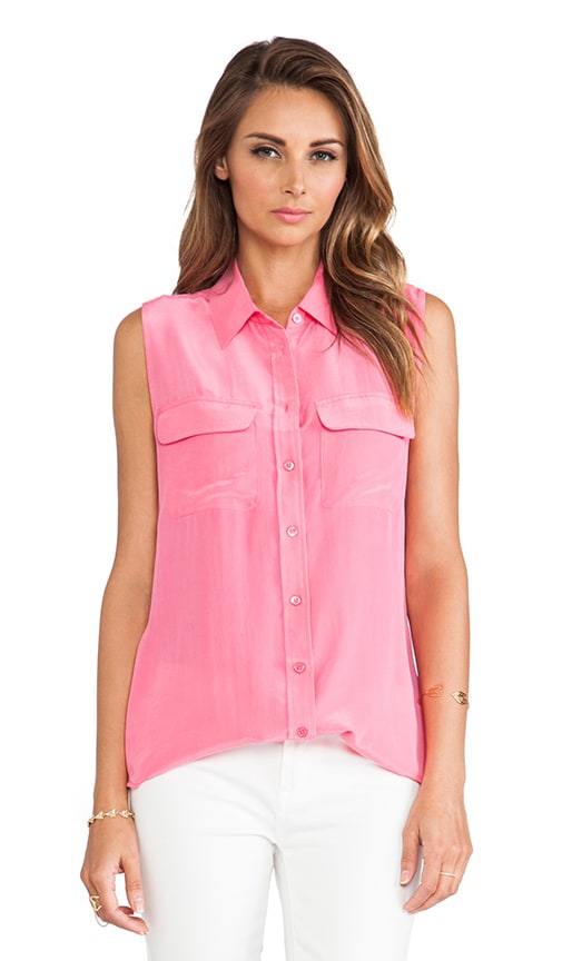 Sleeveless Slim Signature Blouse