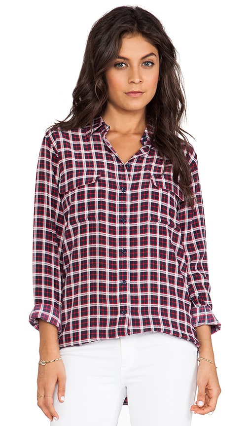 Slim Signature Pragmatic Plaid Blouse