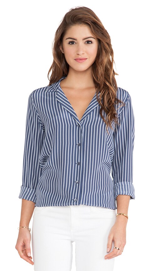 Adalyn Menswear Stripe Blouse