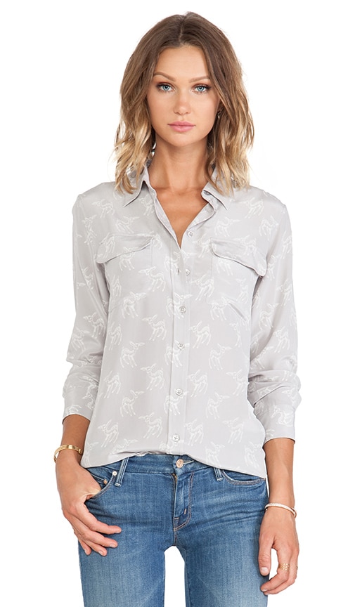 Slim Signature Leaping Fawn Blouse