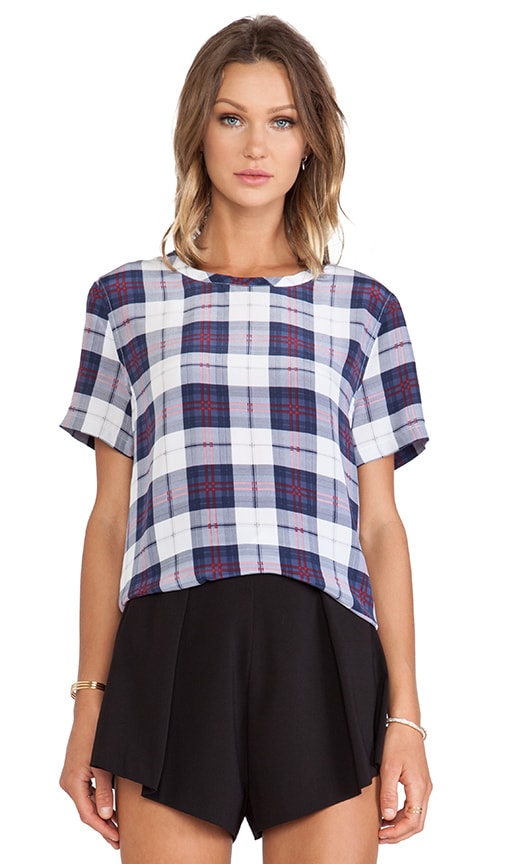 Riley Audacious Plaid Printed Tee
