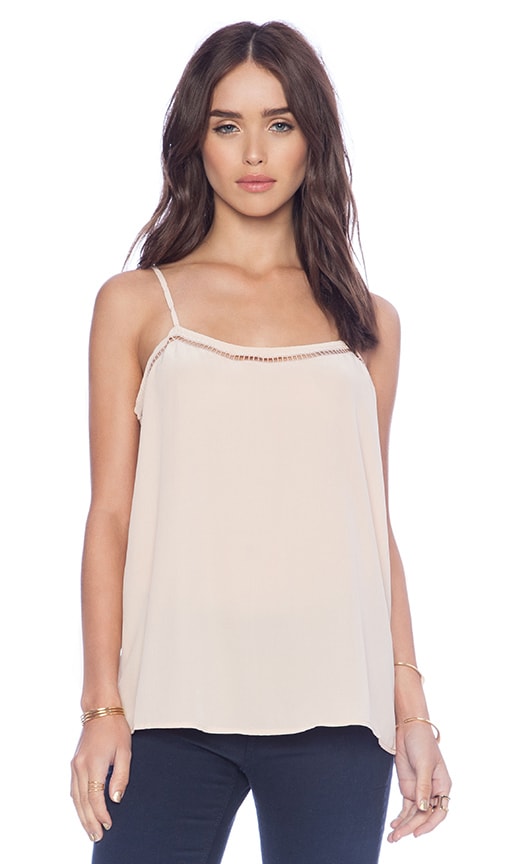 Equipment Cara Embroidery Stitch Cami in Nude | REVOLVE