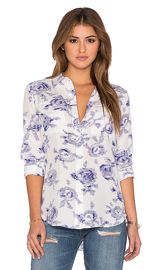Slim Signature Floral Print Blouse