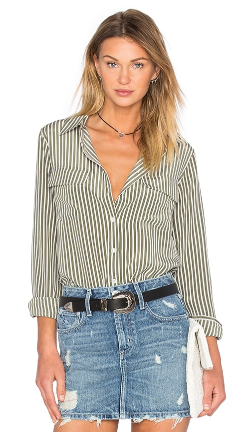 Slim Signature Stripe Blouse