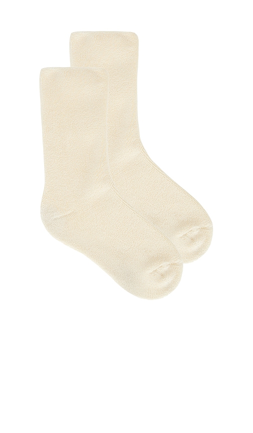 Eterne Lounge Socks in Cream.