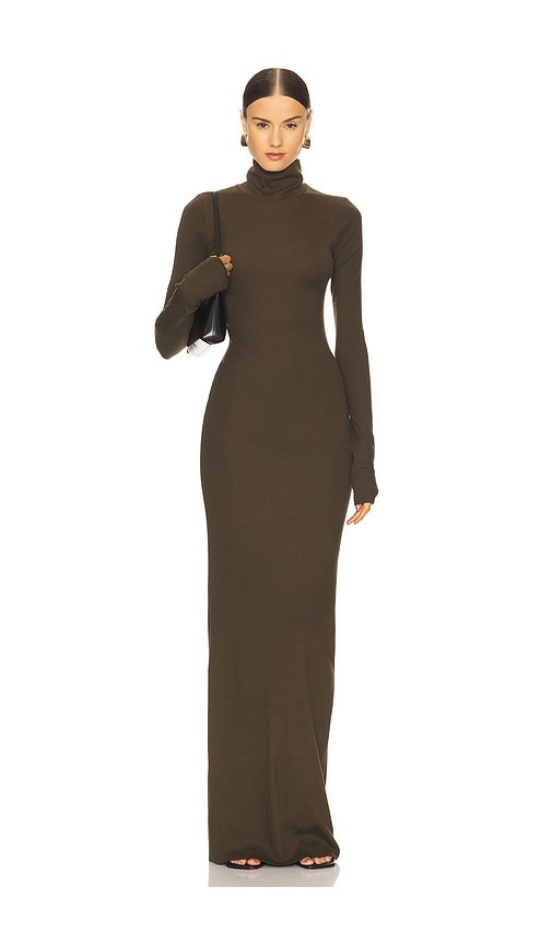 Long Sleeve Turtleneck Maxi Dress en . Taille L. Also en M, S, XL, XS - Eterne - Modalova