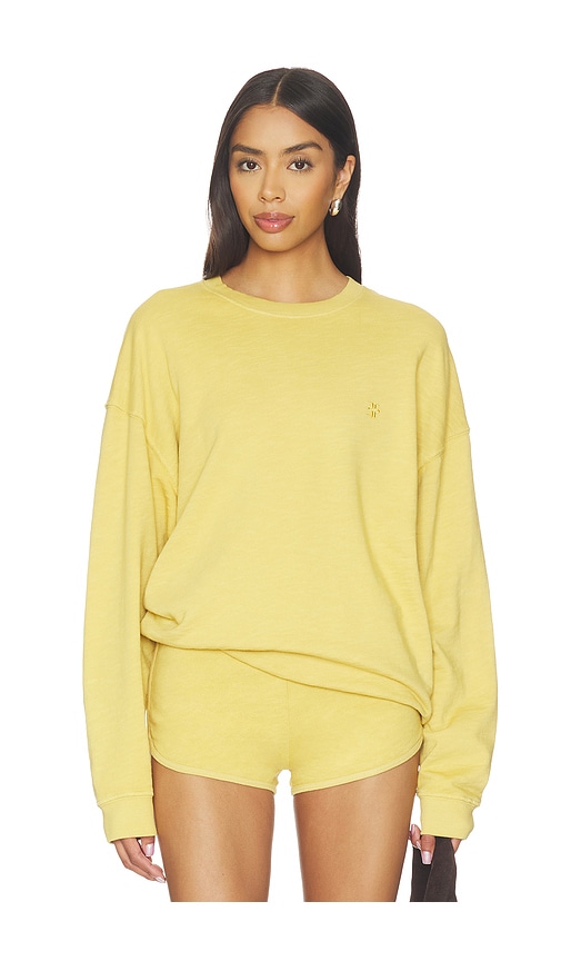 Eterne Lightweight French Terry Oversized Crewneck Sweatshirt