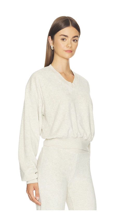 Eterne Cropped V-Neck Sweatshirt | Thumbnail 2