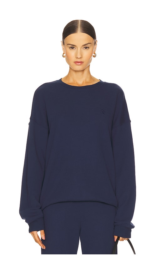 Éterne Oversized Crewneck Sweatshirt In Blue