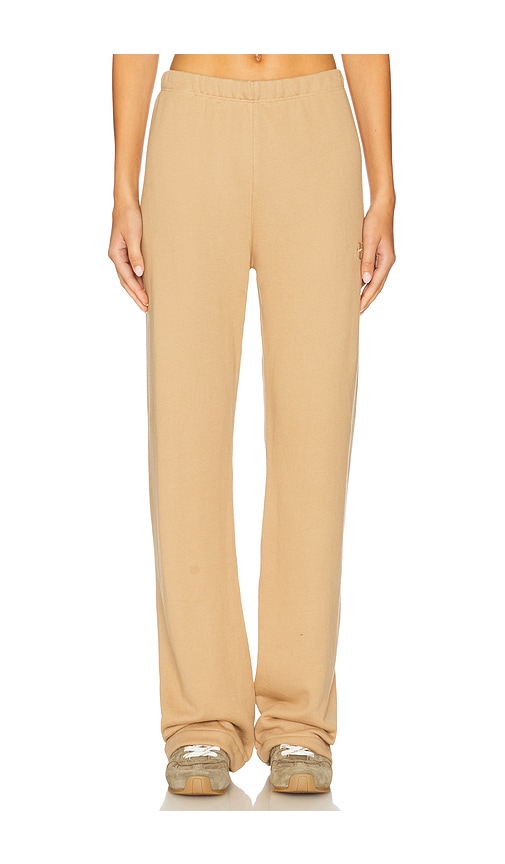 Éterne Straight Leg French Terry Sweatpant In Brown