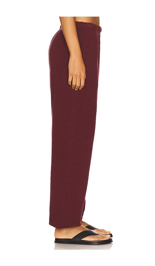 Éterne Boyfriend Lightweight French Terry Pocket Sweatpant In Red
