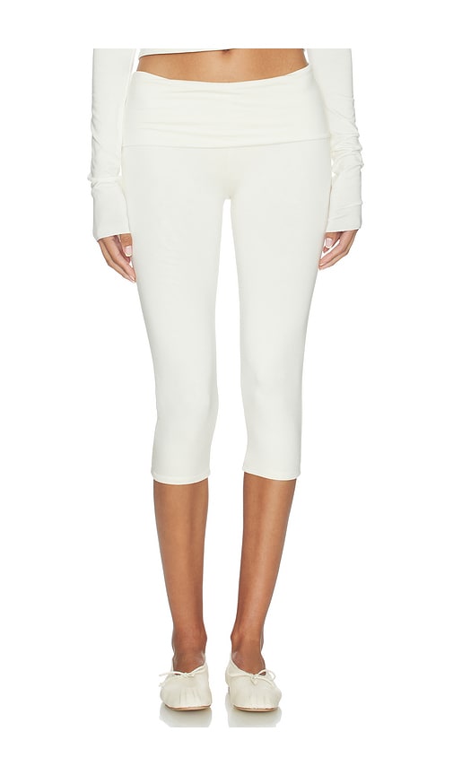 Eterne Foldover Capri Legging