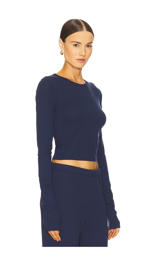 Éterne Long Sleeve Baby Tee In Blue