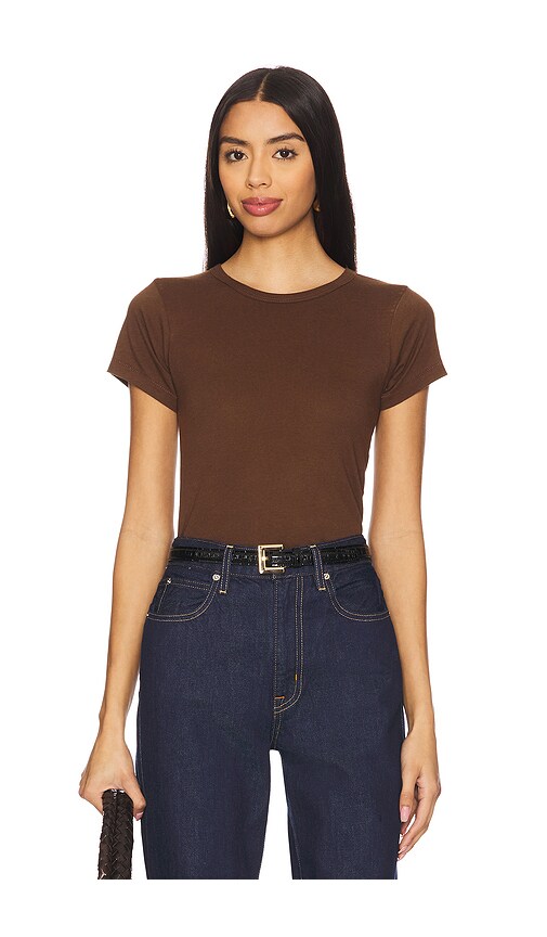 ÉTERNE Fitted Crewneck Short Sleeve T-Shirt