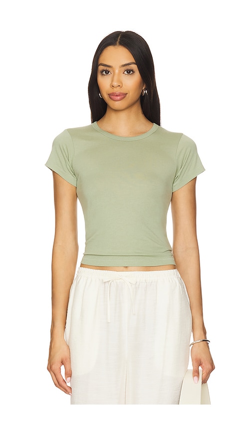 Eterne Short Sleeve Baby Tee in Sage