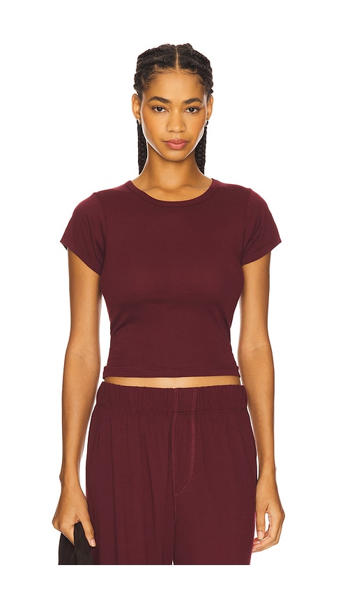 ÉTERNE Short Sleeve Cotton Modal Baby Tee