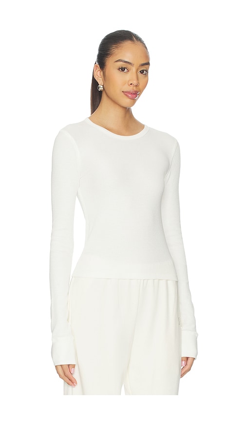 Éterne Long Sleeve Thermal Top In White