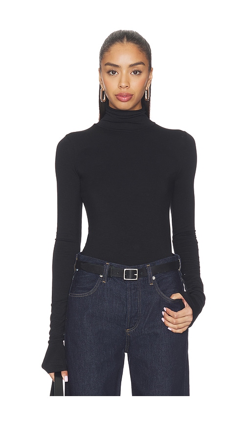 Eterne Fitted Turtleneck Top