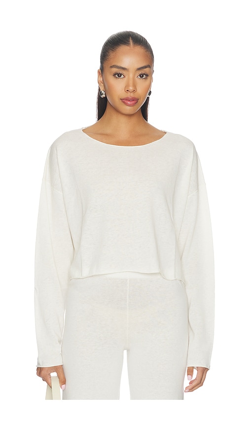 Eterne Cropped Boatneck Top en Ivory Taille M-L Also en XS-S 329 €