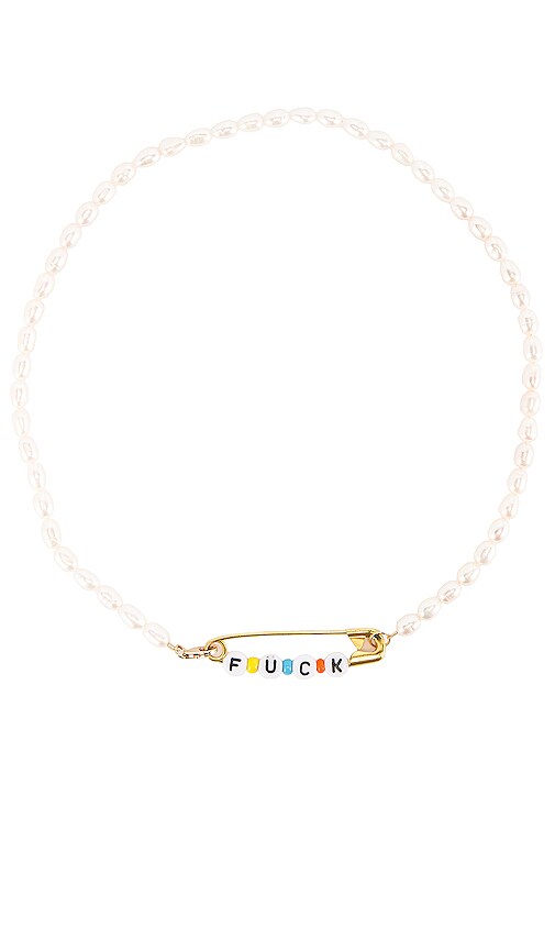 Pearl Fuck Pin Necklace