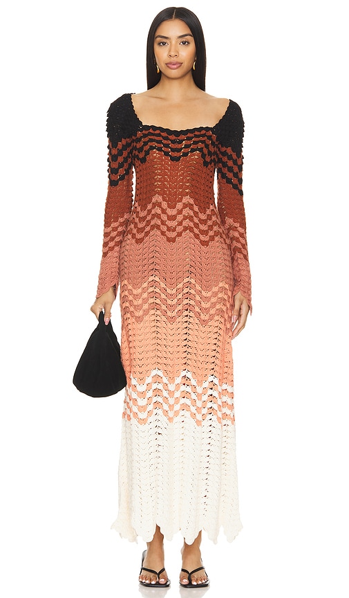 Shop Escvdo Sumac Maxi Dress In Mauve