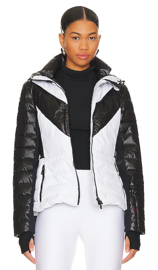 Shop Erin Snow Kat Jacket In Snow & Black