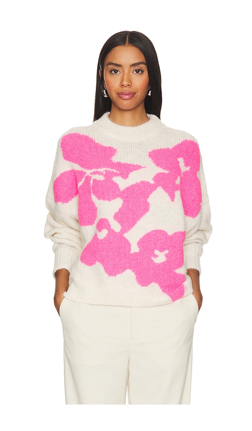 Shop Essentiel Antwerp Garcon Jacquard Knitted Pullover In Ivory