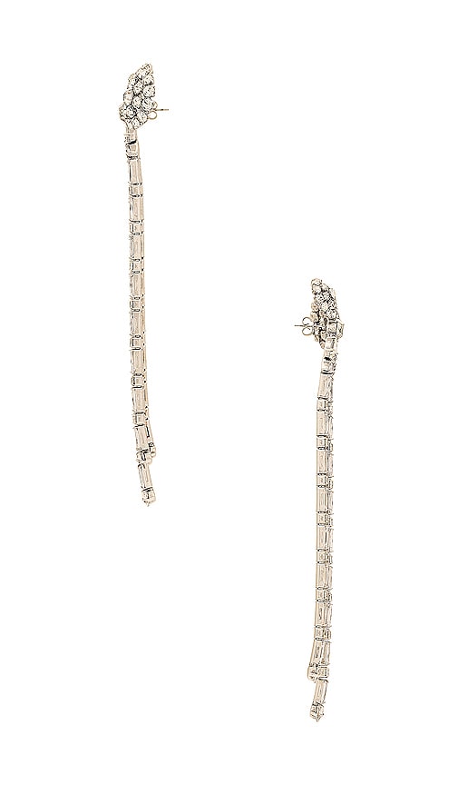 Shop Essentiel Antwerp Eborn Long Earrings In 米白