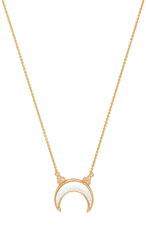 Titania Opal Crescent Necklace