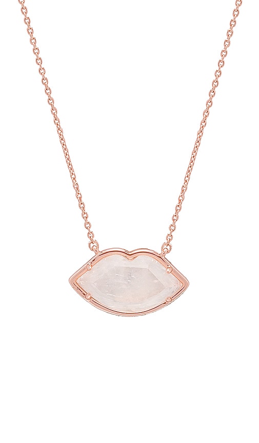 Gemstone Lips Necklace