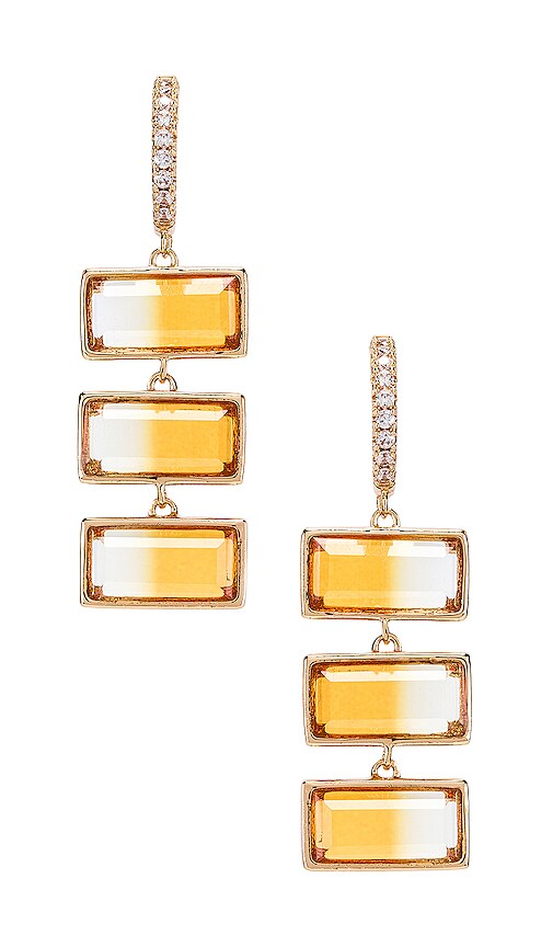 X REVOLVE Rectangle Drop Earrings