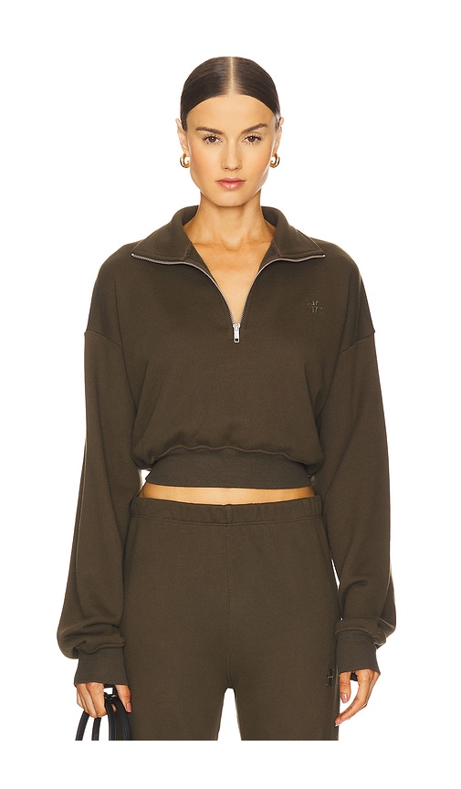 Cropped Half-Zip Sweatshirt in . Size S - Eterne - Modalova