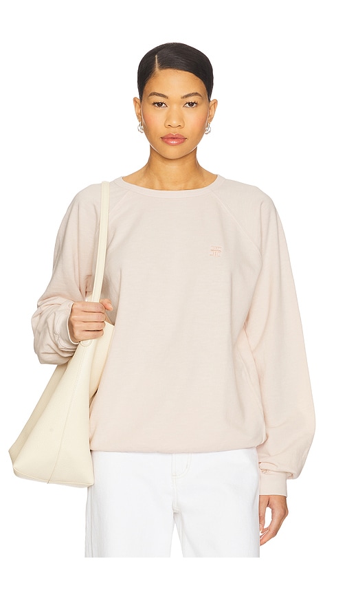 Eterne Oversized Lightweight French Terry Raglan Sweatshirt