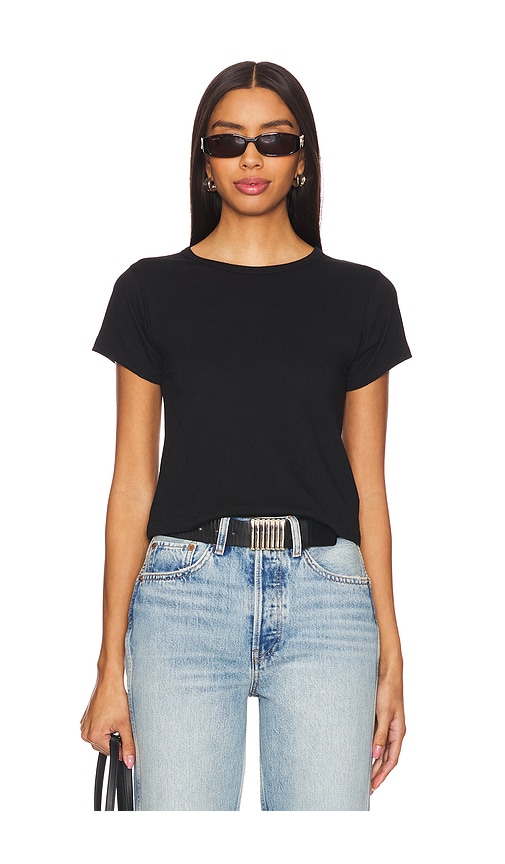 Shop Éterne Short Sleeve Baby Tee In Black