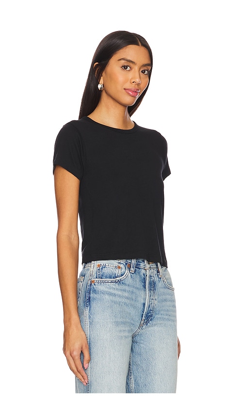 Shop Éterne Short Sleeve Baby Tee In Black