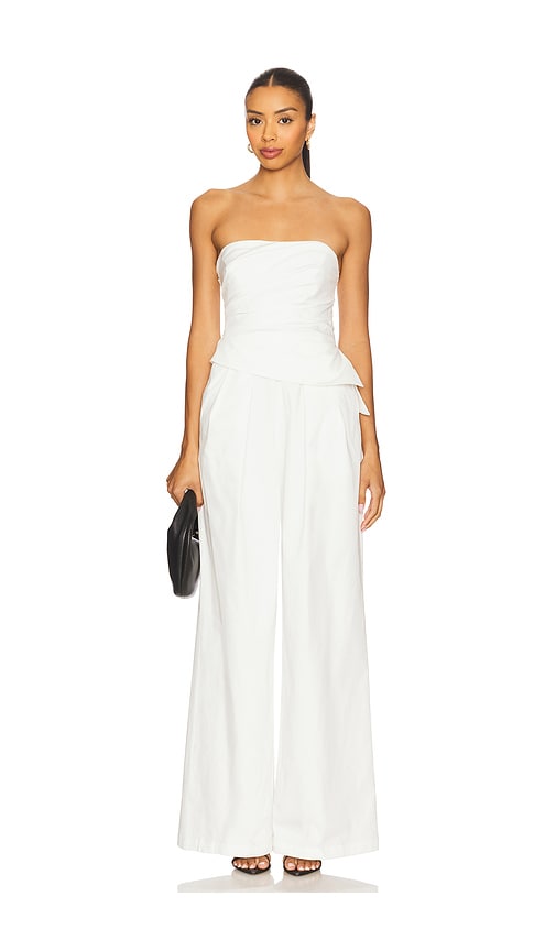 Loren Jumpsuit in White. - size 8 (also in 0, 10, 12, 2, 4, 6)